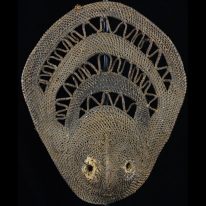 Attractive Yam Ceremony Basketry Mask, New Guinea - 8934