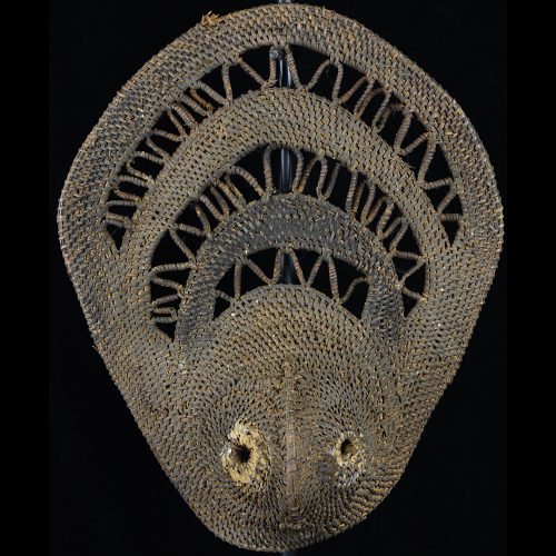Attractive Yam Ceremony Basketry Mask, New Guinea - 8934