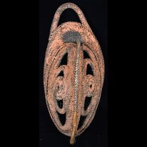 Older Woven Yam Ceremony Mask, Abelam People - 8508
