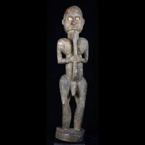 Male Ancestor Flute Player Figure, Papua New Guinea - 10838