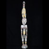Ancestor Figure with Clan Totem Bird, Yamok Village - 11124