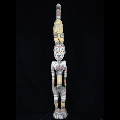 Ancestor Figure with Clan Totem Bird, Yamok Village - 11124
