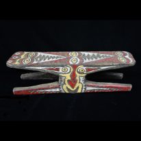 Colorful Small Bench, Sepik River, New Guinea - 10352
