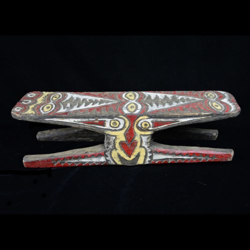Colorful Small Bench, Sepik River, New Guinea - 10352