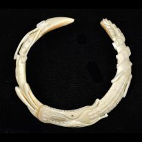 Carved Pig Tusk Bracelet, New Guinea - 11294