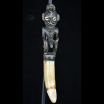 Ancestor Figure Necklace with Large Crocodile Tooth – 52-06
